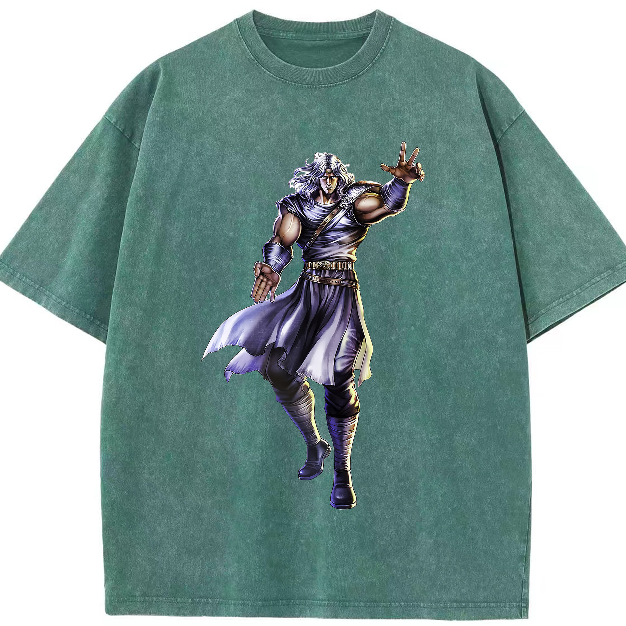 （画像用） 北斗の拳 Fist of the North Star 綿100% ヴィンテージ風 半袖Tシャツ（フロントプリント）